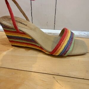 Jeffrey Campbell  Rainbow Wedge Sandals